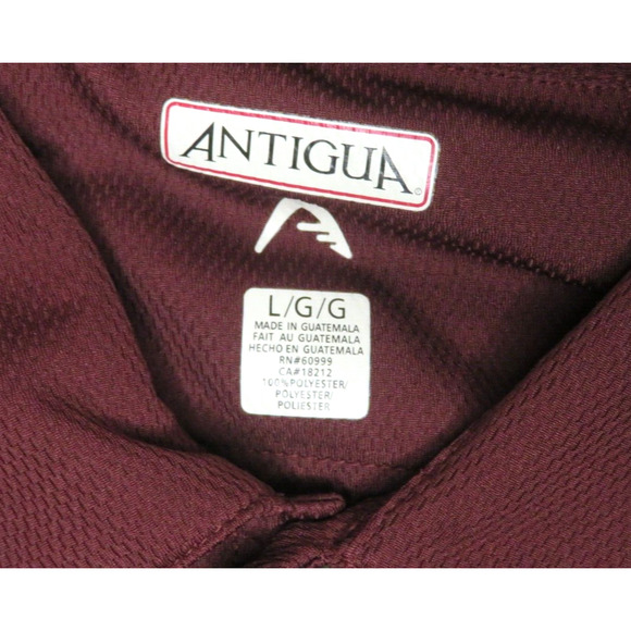 Lot of 3 Men's Polo Shirts Polo Ralph Lauren / Van Heusen / Antigua Golf Size L - Picture 14 of 16